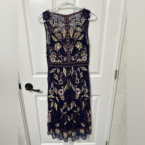 Moulinette Soeurs Navy Embroidered Dress - Size 2 - Picture 1 of 3